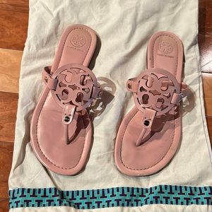 Baby Pink Tory Burch Miller Sandals